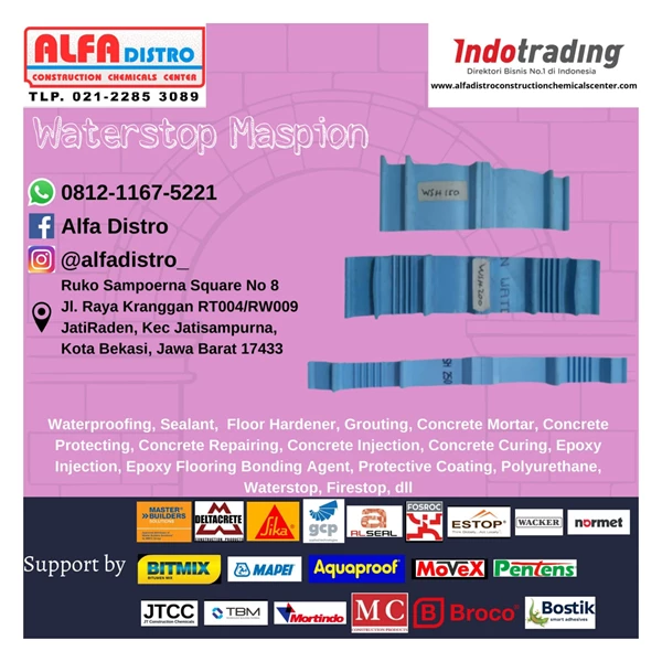 Maspion PVC Waterstop WSF 250 - Bahan Waterproofing